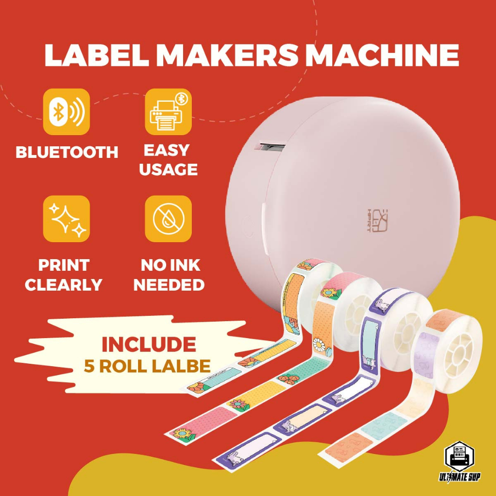 HPRT H11 Label Maker with Tapes, Thermal Mini Label Printer Bluetooth