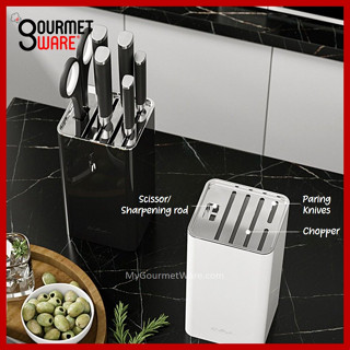 [SG Stock] Kitchen Knife Block | Knife Rack l Space Saving Knife Holder ...