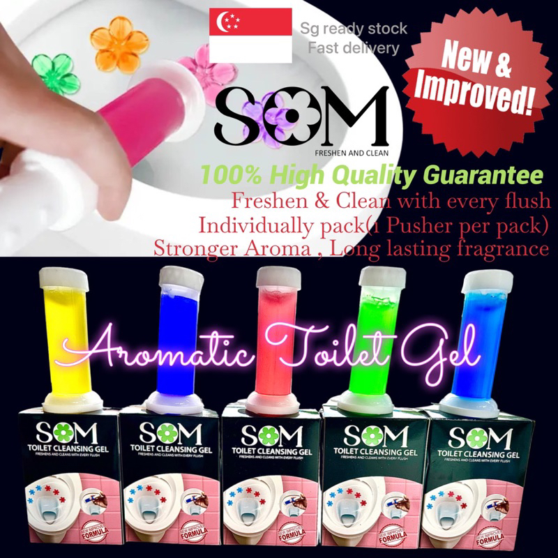 SG NEW Upgraded formula High Concentrated SOM Aroma Toilet Gel Flower