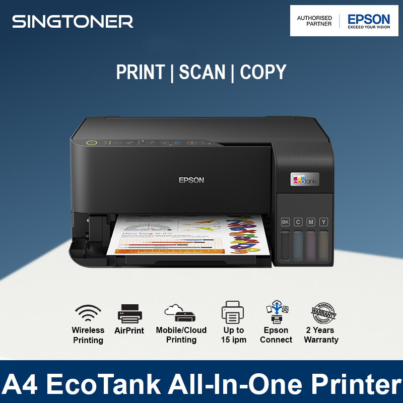 Local Warranty Epson Ecotank L3550 All In One Colour Ink Tank Inkjet Printer Color Printer 8214