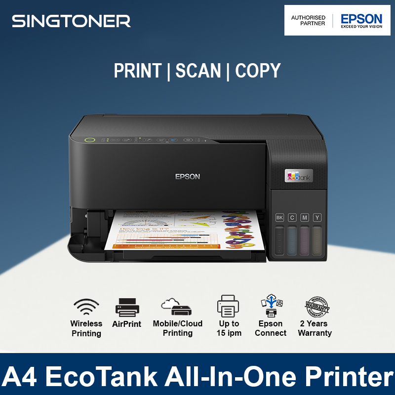 [Local Warranty] Epson EcoTank L3550 AllinOne Colour Ink Tank Inkjet