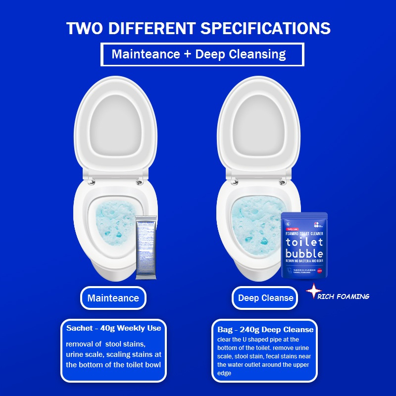 [SG Stock] Toilet Bowl Cleaner Bubble Foam cleaning Remove tough