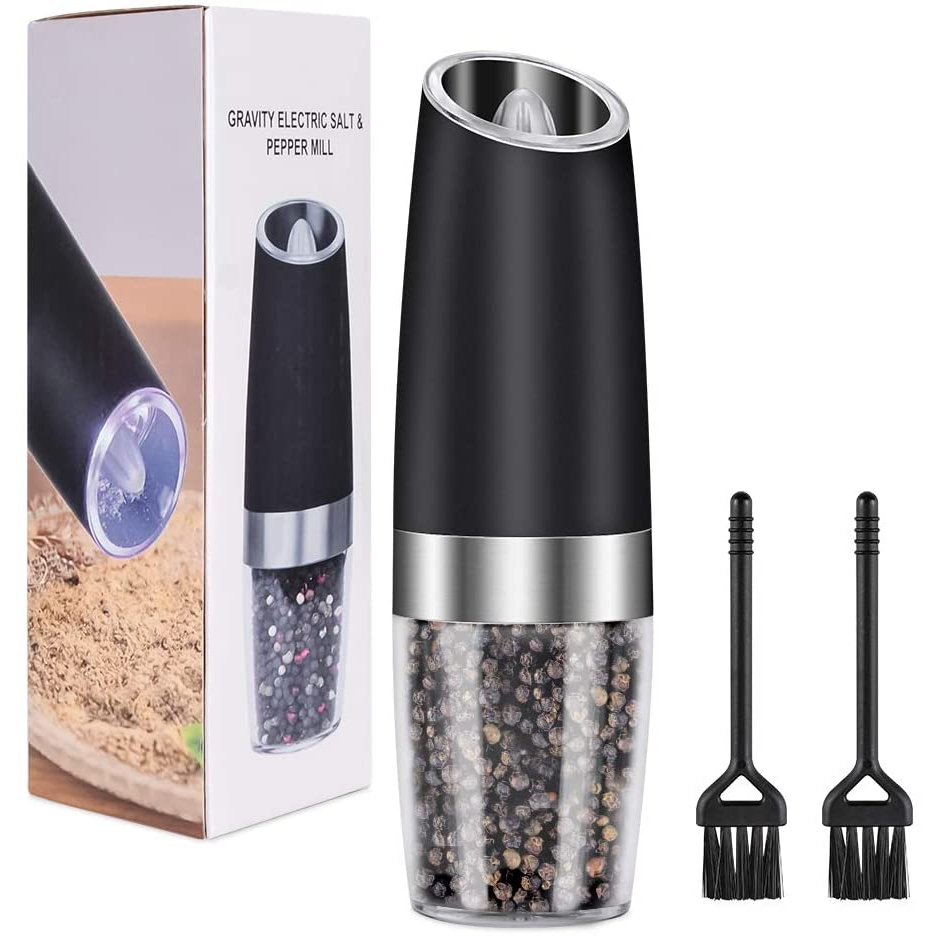 Gravity Electric Salt and Pepper Grinder Ninonly Salt and Pepper Mill ...
