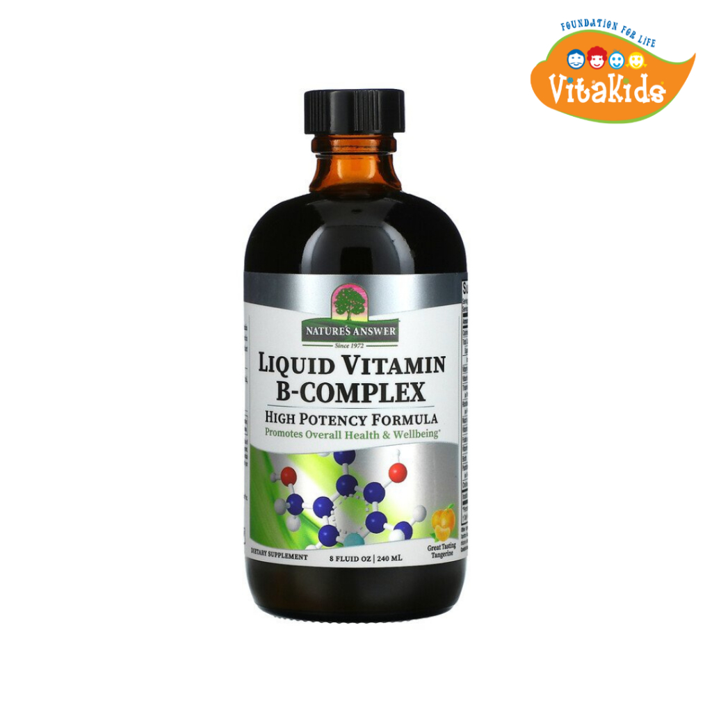 Nature's Answer Platinum Liquid Vitamin B Complex Natural Tangerine