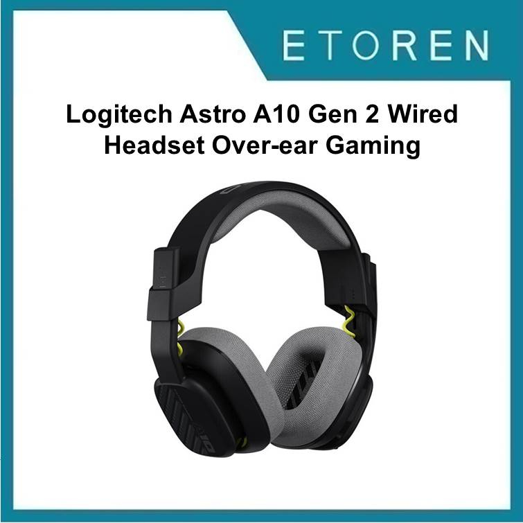 Logitech Astro A10 Gen 2 Wired Headset Over-ear Gaming Headphones ...