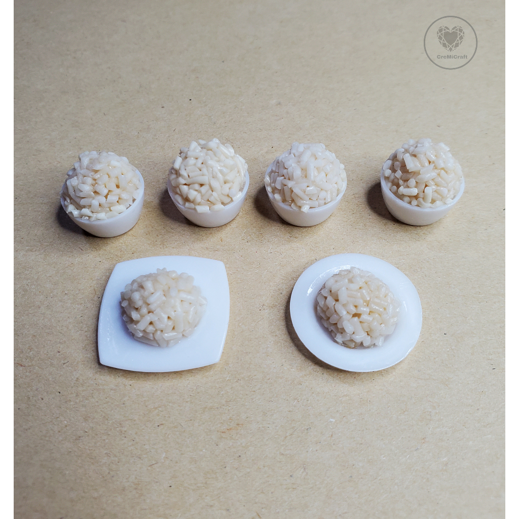 Handmade Miniature Plain White Rice | Shopee Singapore