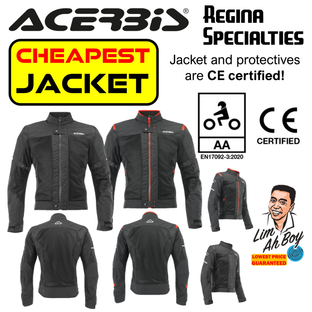 Giubbotto Moto Estivo Acerbis Ramsey 2.0 Long My Vented Rosso Vendita