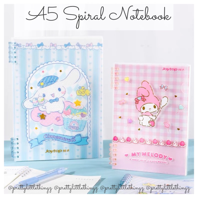 ️6 DESIGNS * SG READY STOCK * Sanrio A5 Spiral Notebook (Melody ...