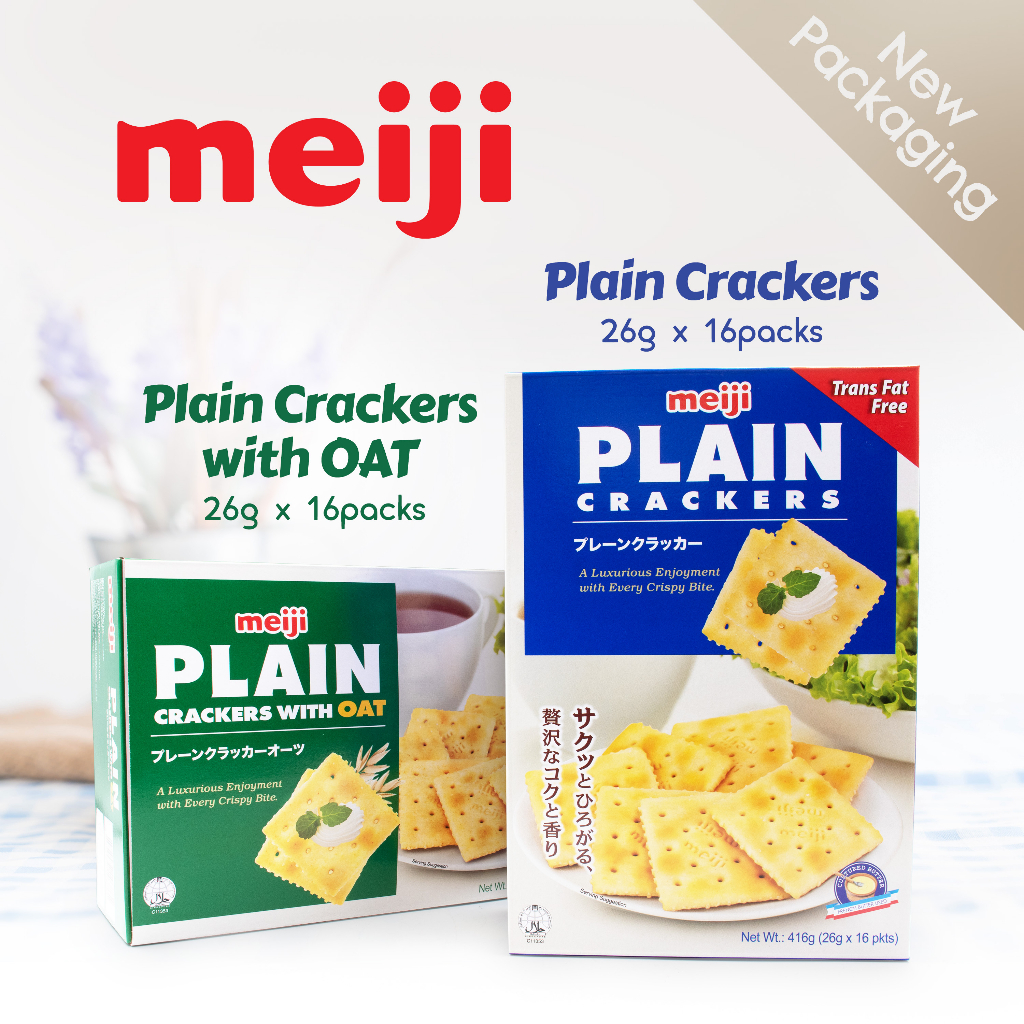Meiji Plain Cracker / Meiji Plain Cracker With Oats / Meiji Plain