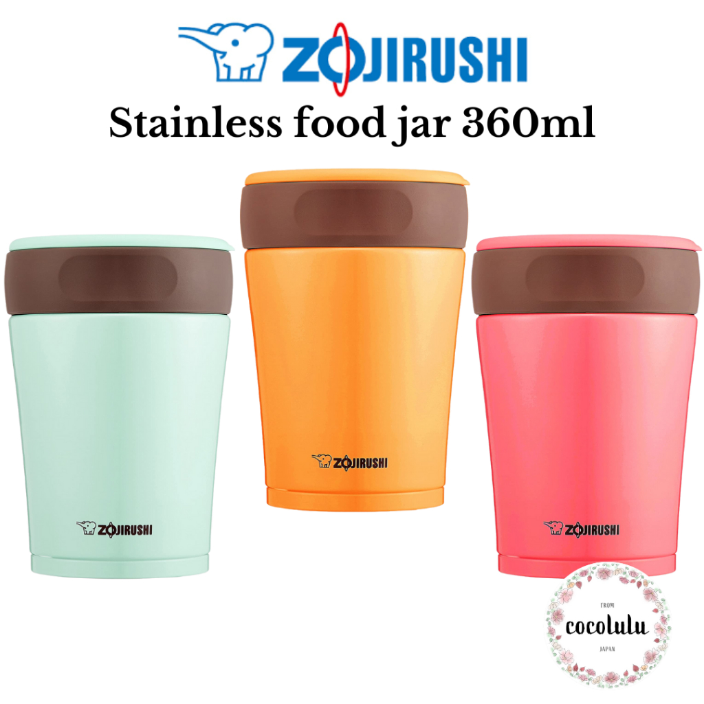 Zojirushi Stainless Steel Food Jar 360ml Berry SW-GD36-PP