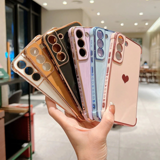 Cute Heart Phone Case Shockproof Slim Cover For Samsung S22 S23 Ultra S21  FE A14