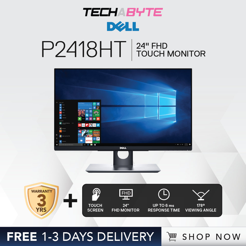 Dell P2418HT | 24" FHD | IPS Touch Monitor | Shopee Singapore