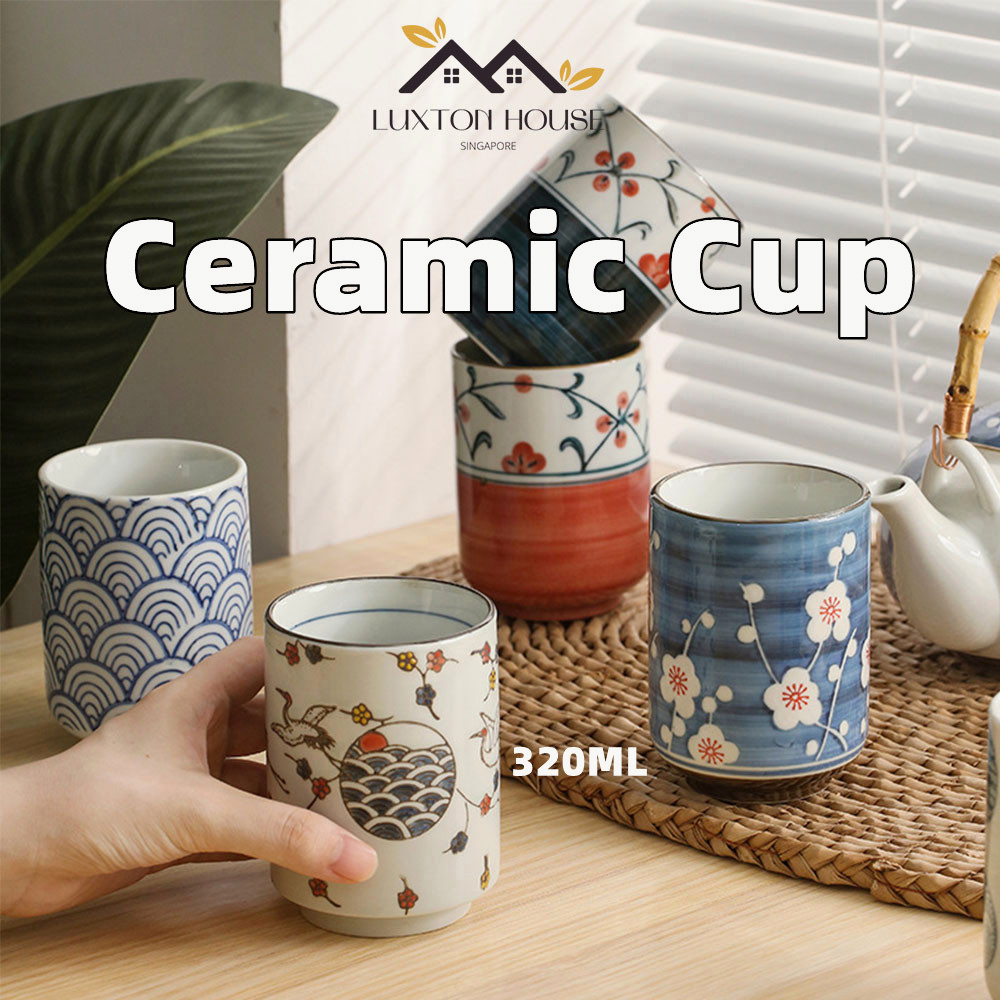 {SG} 320ML Japanese Ceramic Cup Coffee Mug Tea Cup Porcelain Cup Coffee