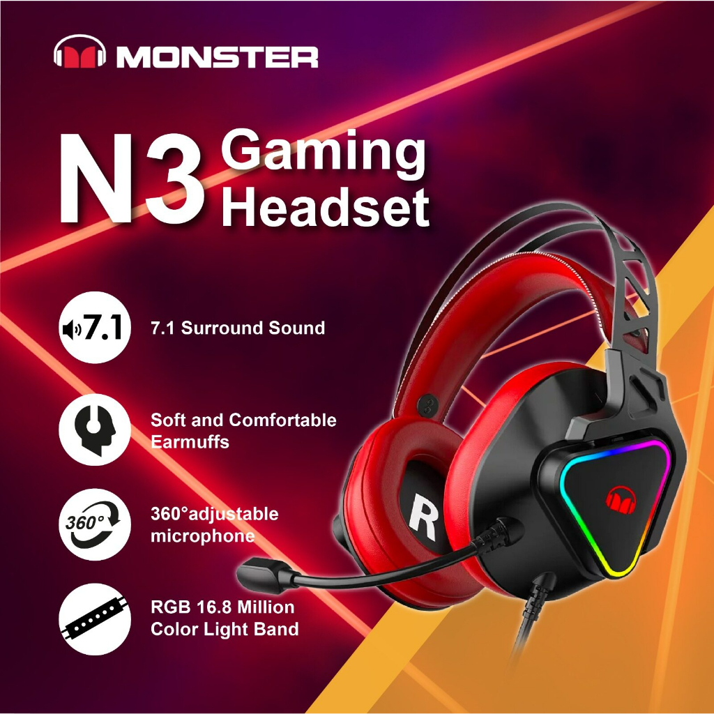 Monster 7.1 gaming headset price hot sale