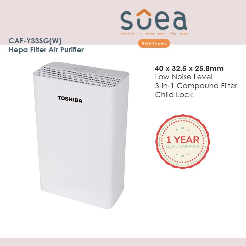 Toshiba Hepa Filter Air Purifier CAFY33SG(W) Shopee Singapore