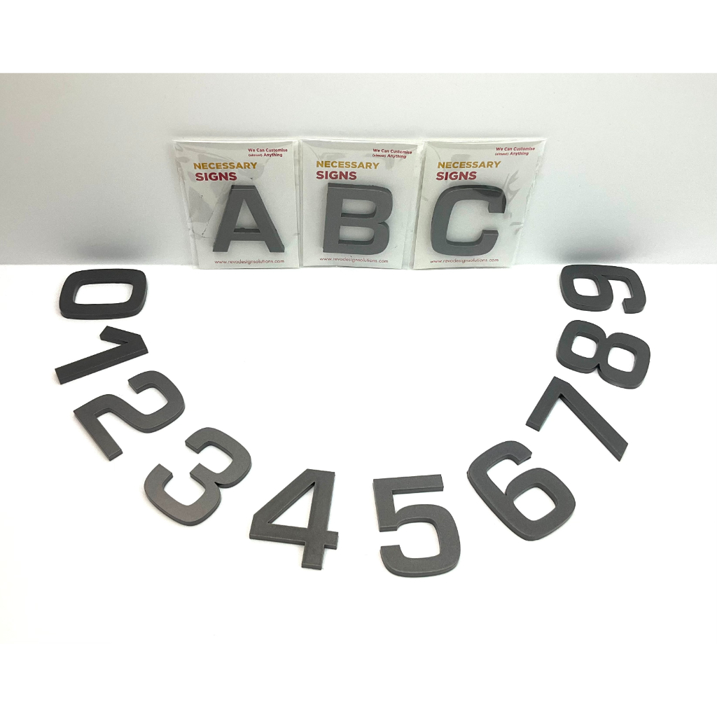 House unit number Numbering Acrylic Sign Matt Grey Shopee Singapore