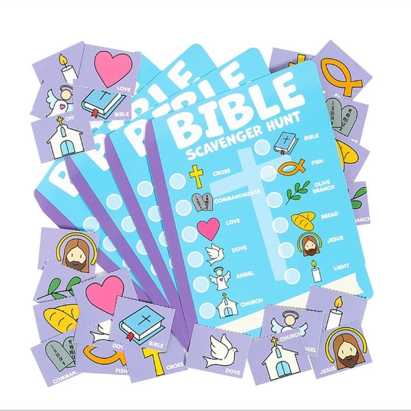 Bible Scavenger Hunt Christian Kids Game Children Faith Activity