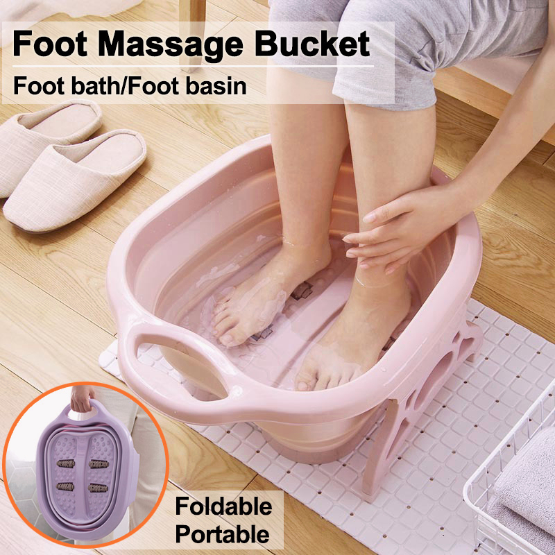 Specool®Portable Foldable Foot massage bucket foot SPA health care Foot