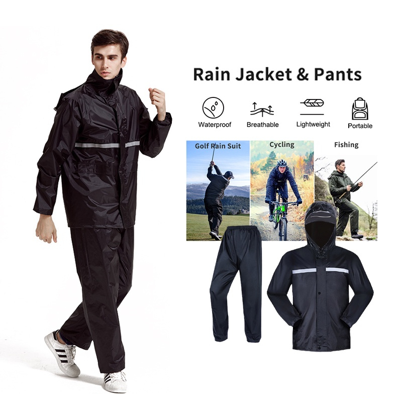 Raincoat for Motorcycle Rider Upgraded Waterproof Raincoat Women Men