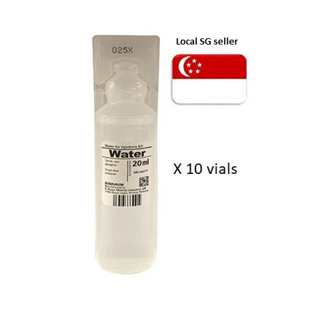 Water for injection B.P, 20ml, sterile, sold in bundle of 10s | Shopee ...