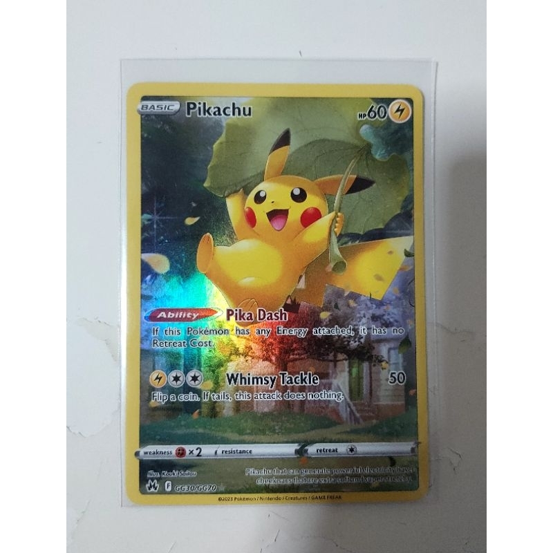 Pokemon Pikachu Crown Zenith Galarian Gallery Card 