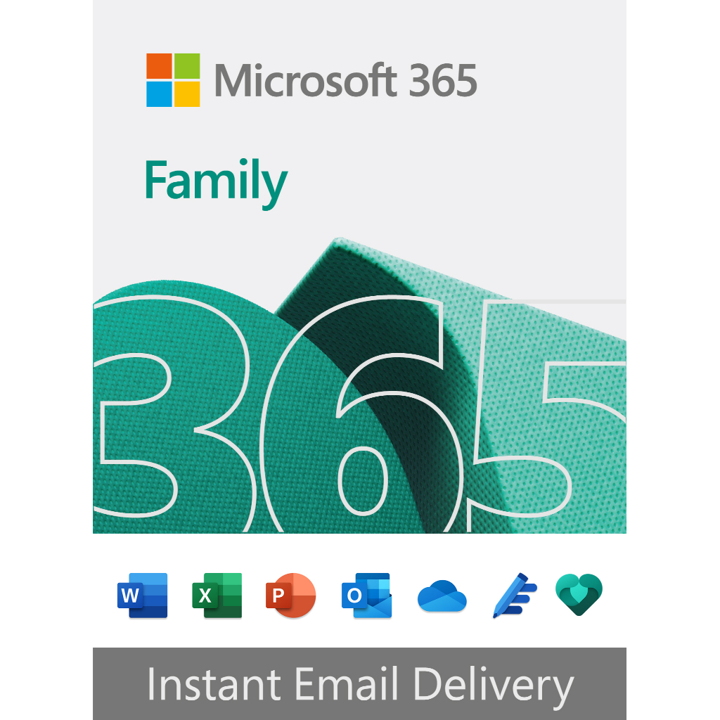 Microsoft M365 Family 1TB OneDrive Cloud Storage up to 6 users 1 year ...