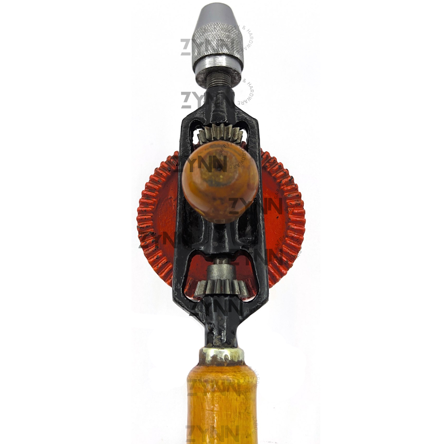 [SG STOCK] HAND DRILL With Wooden Handle Double Pinion Mechanism Double ...