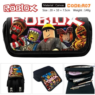 New Game Roblox Double Layer Flip Pen Bag Polyester for Primary