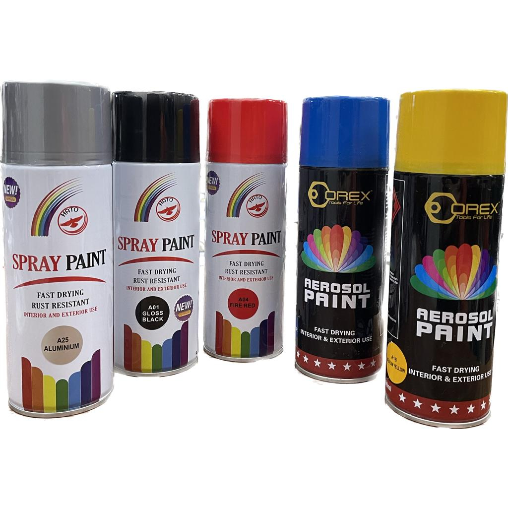 OREX Aerosol Spray Paint 400ml, Hato Spray Paint, Spray Paint Shopee Singapore