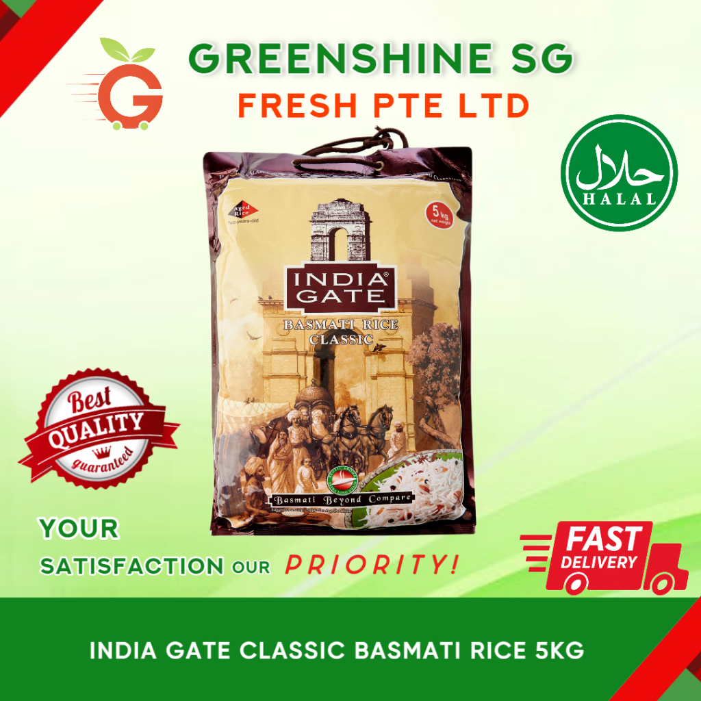INDIA GATE CLASSIC BASMATI RICE 5KG Shopee Singapore