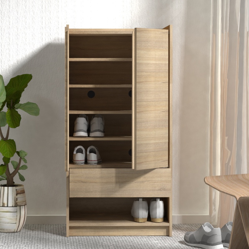 [Preorder] VHIVE Kyoto 60cm Shoe with Drawer (Japandi Oak Storage Cupboard) Shopee
