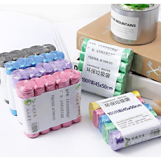 [🇸🇬 Singapore Ready Stock] Garbage Bag Trash Bag Waste Bag 45*50cm 75/100 Pieces 5 Roll Per Pack