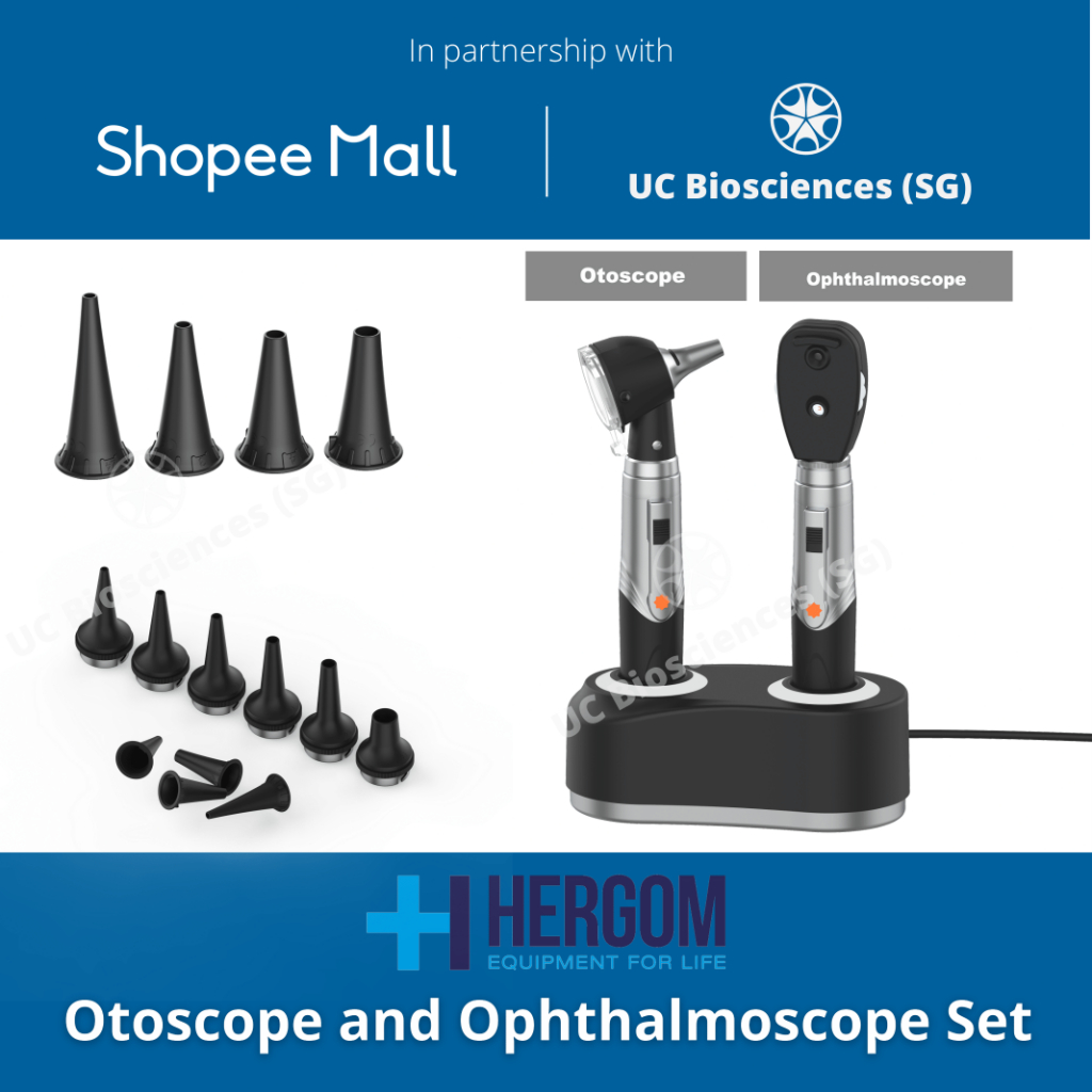 ENT Hergom Medical Otoscope and Ophthalmoscope Set Shopee Singapore