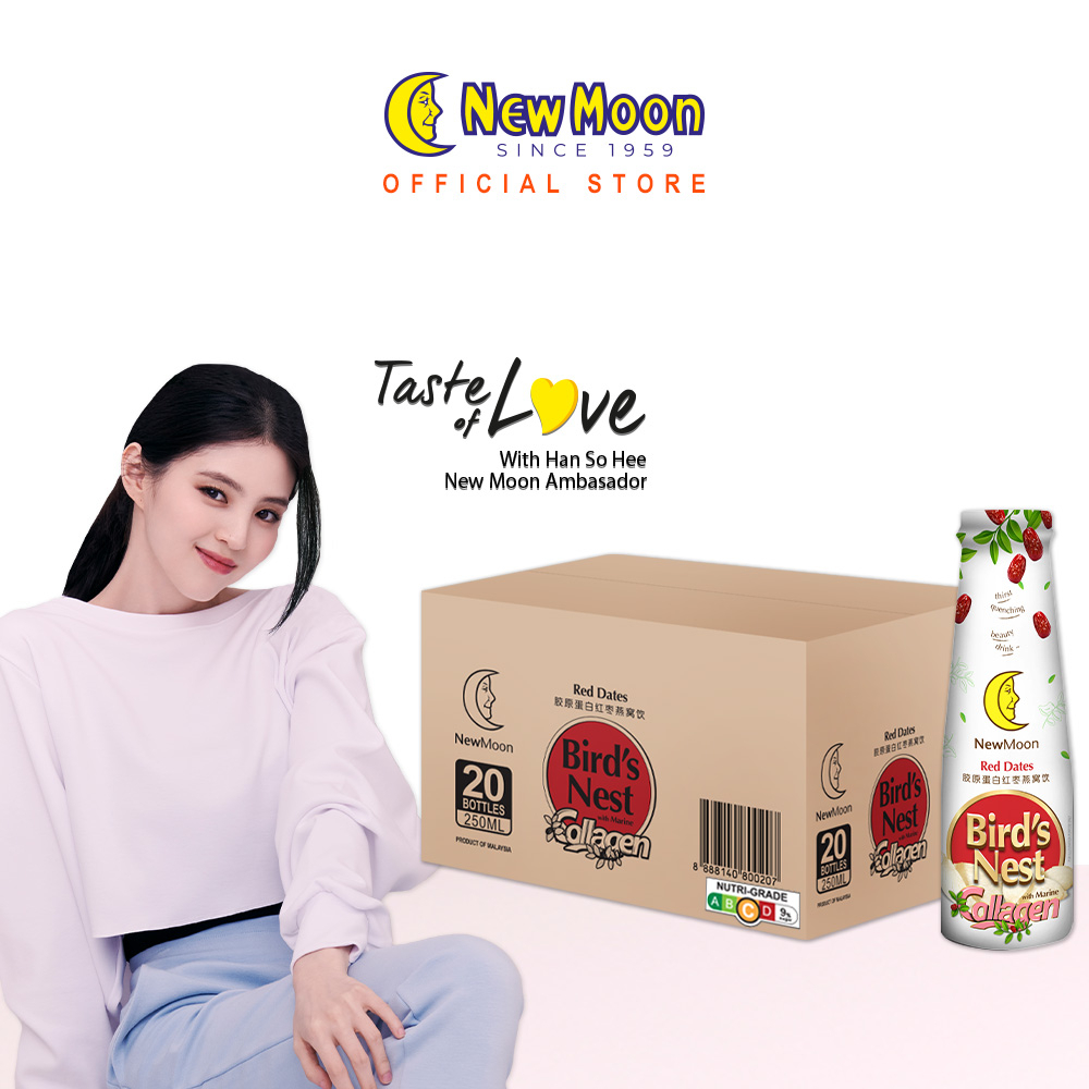 New Moon Red Dates with Bird's Nest Collagen 250ml x 20 bottles (Exp:12/23)