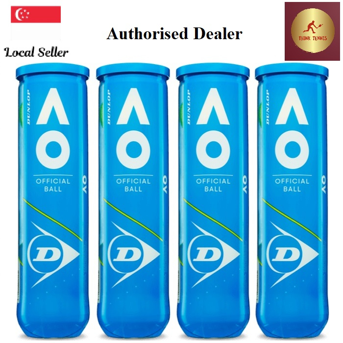 Dunlop Australian Open Tennis Balls (4 cans12 balls) Shopee Singapore