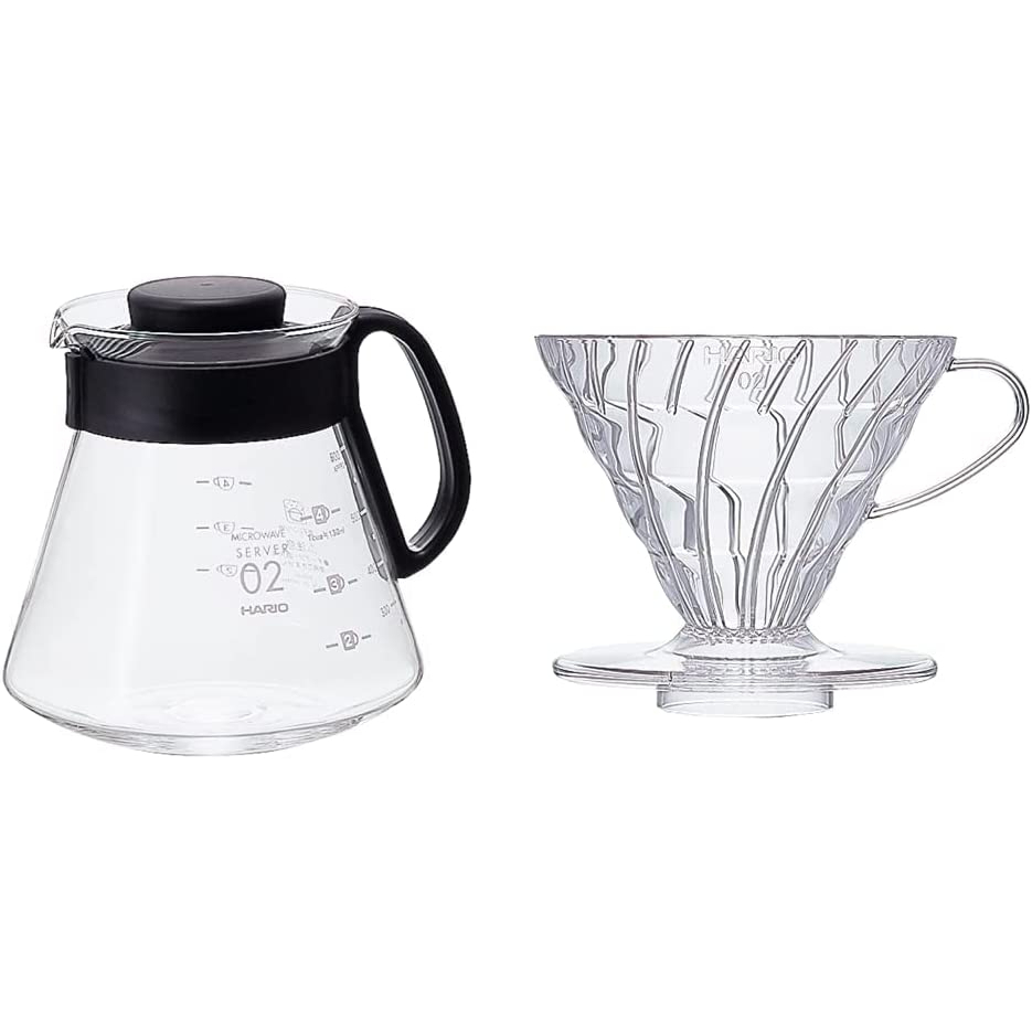 HARIO V60 Range Server 25 cups XVD60B&V60 Transparent Coffee Dripper
