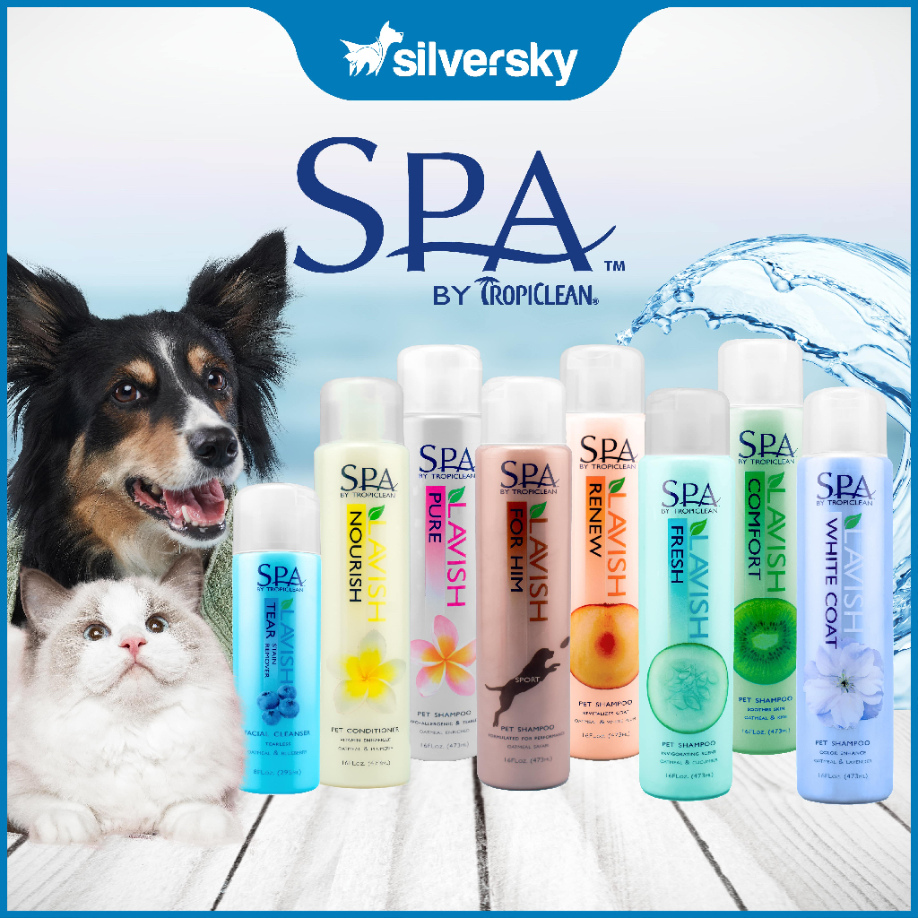 TropiClean SPA Shampoo/Conditioner & Tear Stain Remover For Dogs & Cats