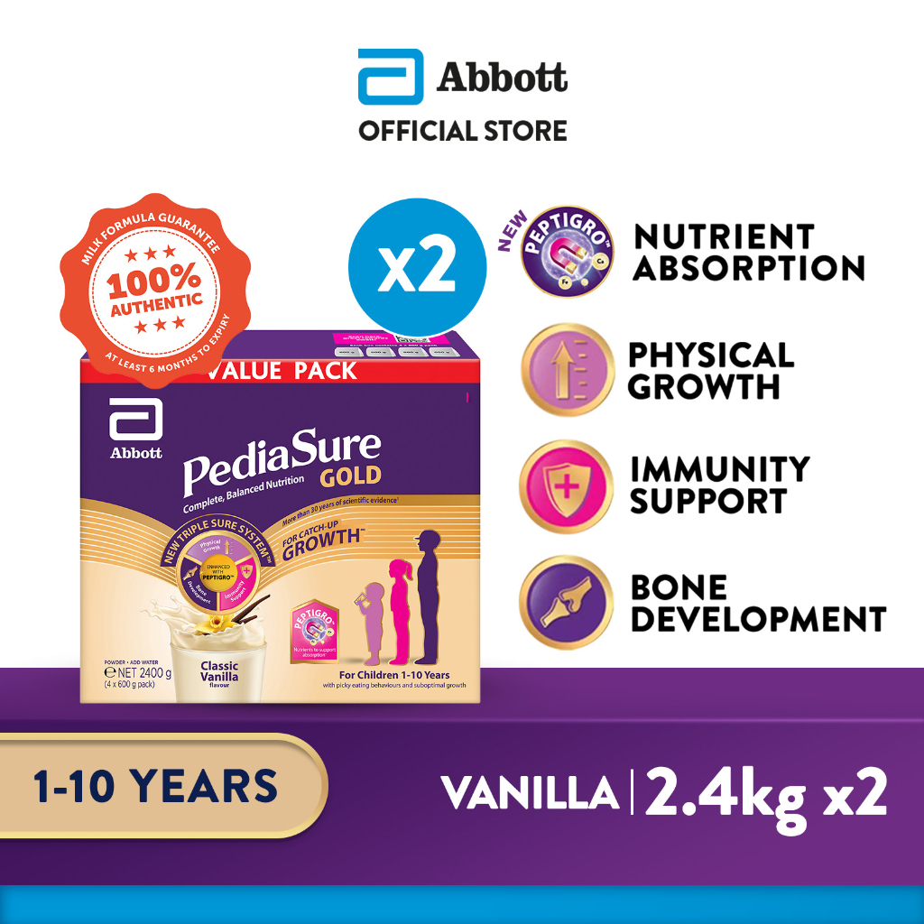 [Bundle of 2] PediaSure® Gold with PeptiGroᵀᴹ Value Pack - Classic ...