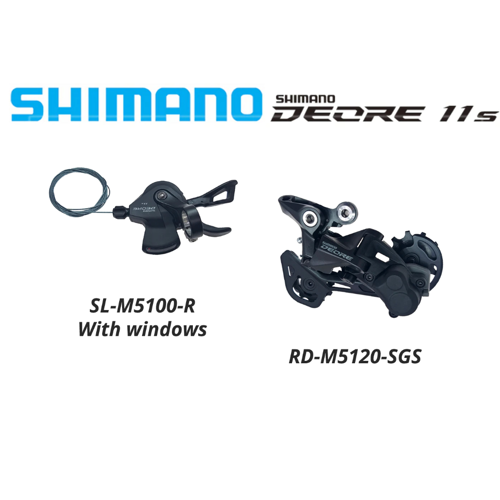 Shimano Deore M5100 11 Speed Groupset SL-M5100-R with Windows and RD ...