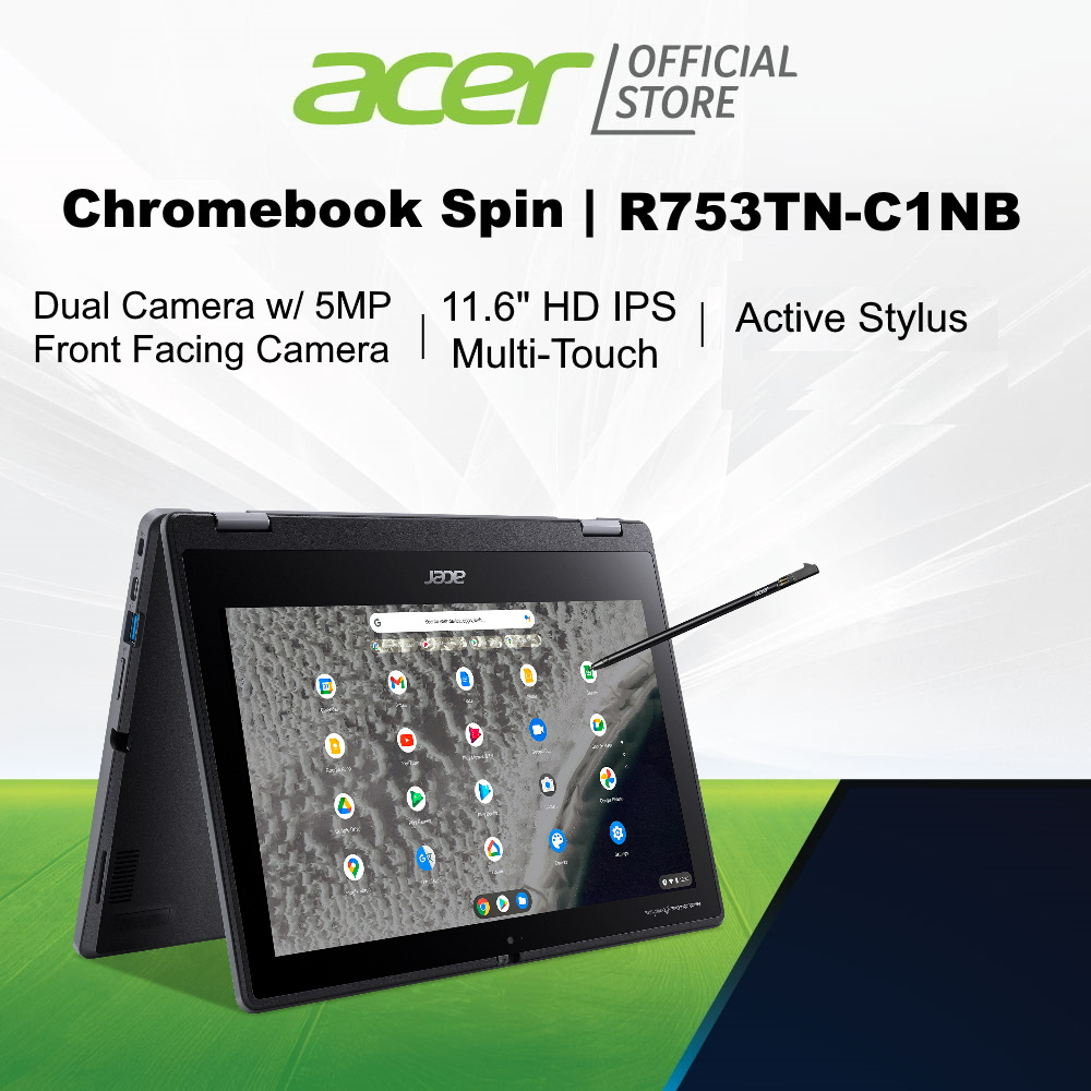 Acer NEW Chromebook Spin 511 | R753TN-C1NB 11.6 Inch HD IPS Touch Screen