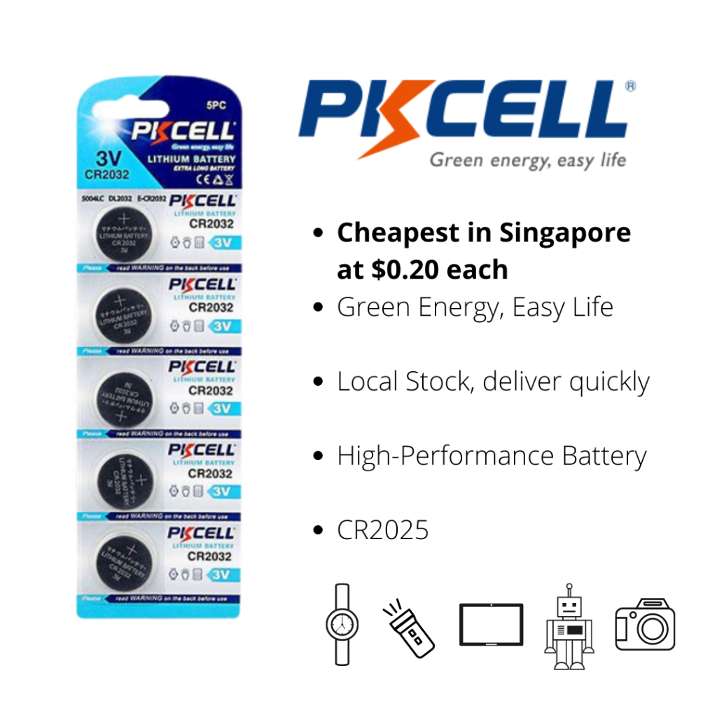 [LOCAL STOCK] CR2032 3V Lithium Button Cell Battery – Watch/Remote Use ...