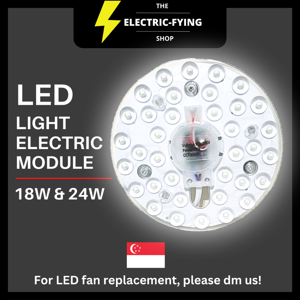 [LED Fan Replacement] LED Ceiling Lamps Module Magnet Stick Daylight ...
