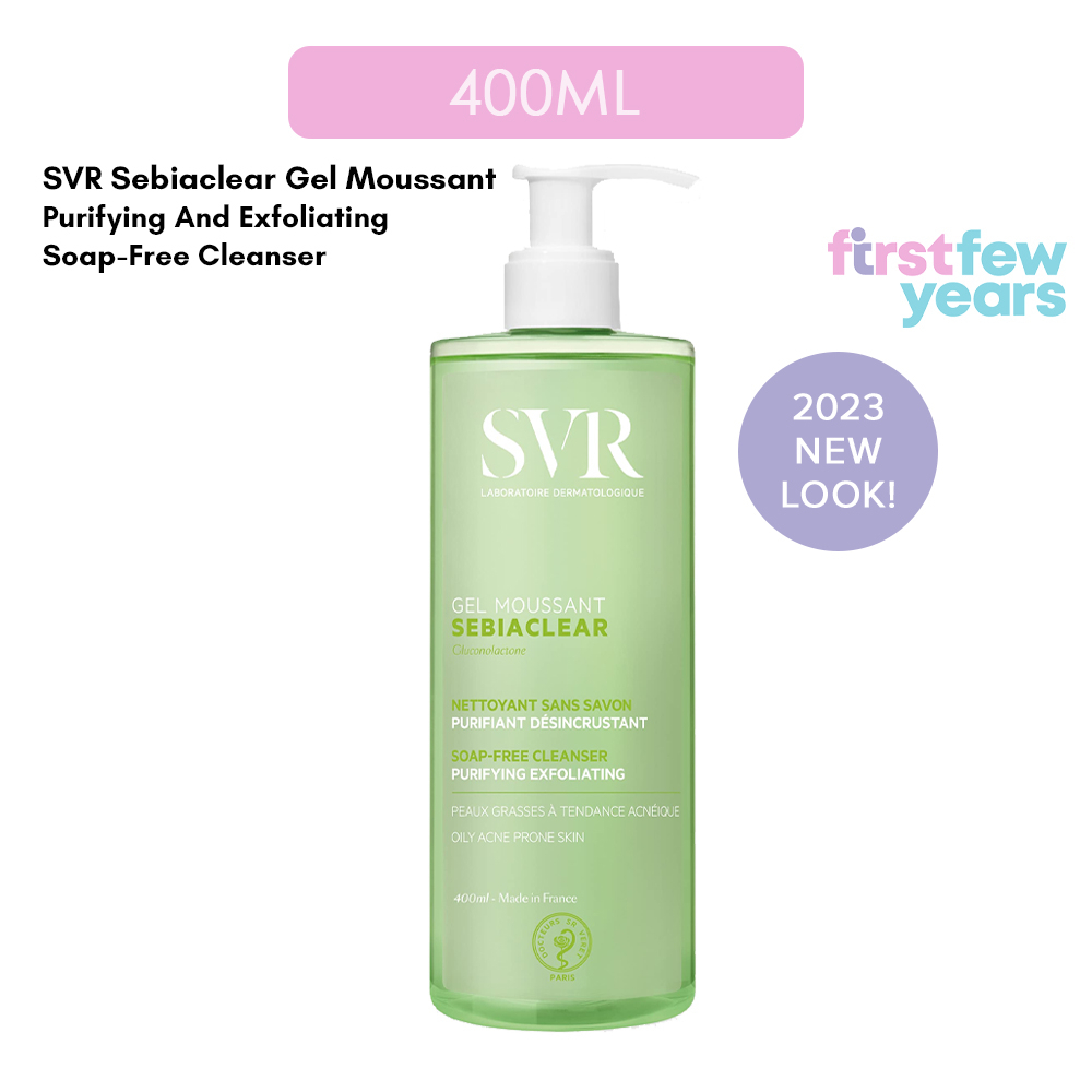 SVR Sebiaclear Purifying & Exfoliating Cleanser 400ml SoapFree