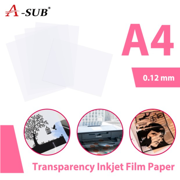 [Ready stock] A-SUB OHP Transparency Film / Translucent Inkjet printing ...