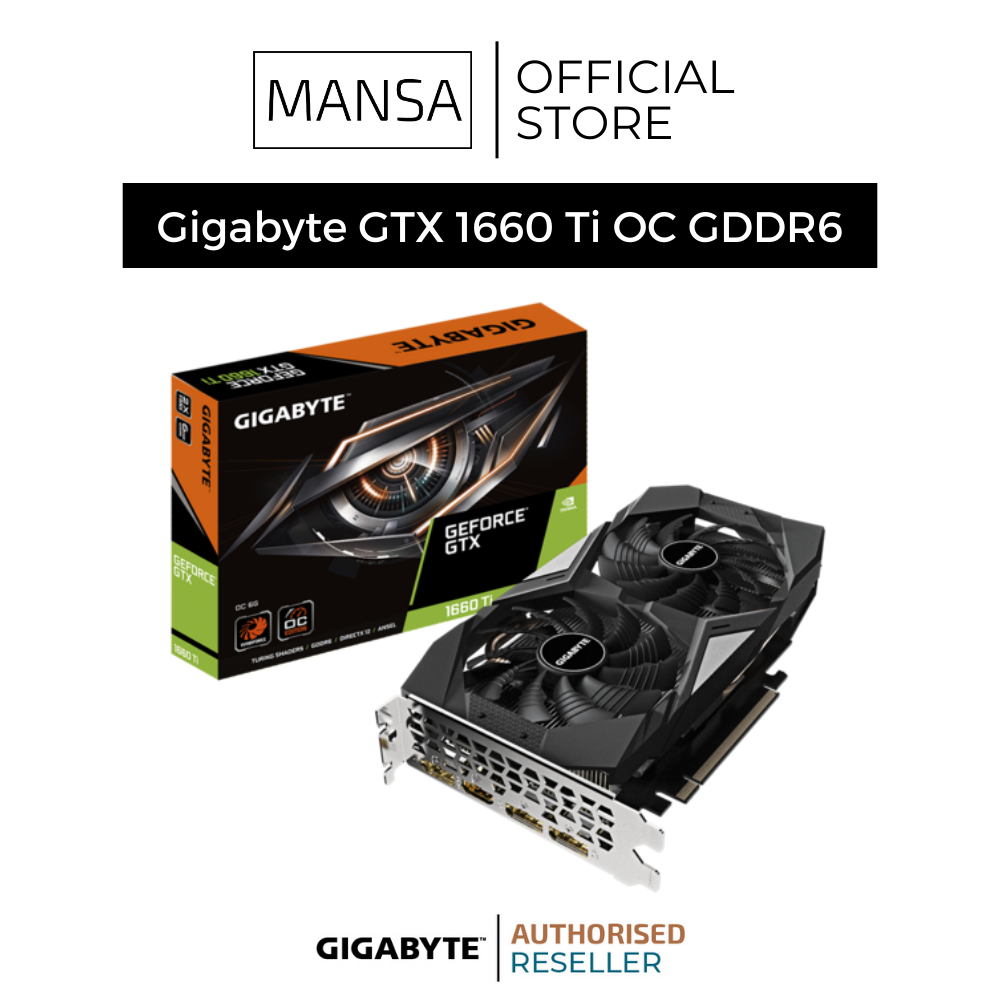 Gigabyte GTX 1660 Ti 6 GB Nvidia Geforce GDDR6 Desktop Graphics Card ...