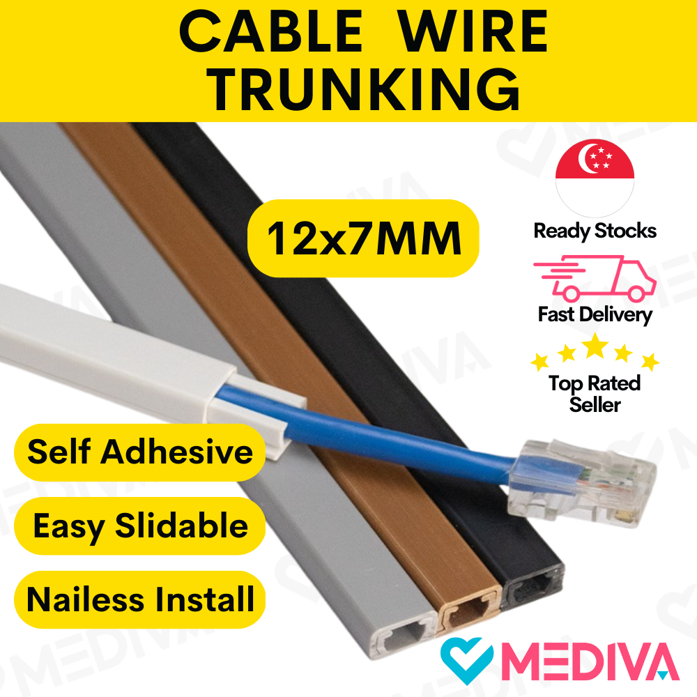 Electrical Cable Trunking Strip with Self Adhesive Slidable PVC Wire