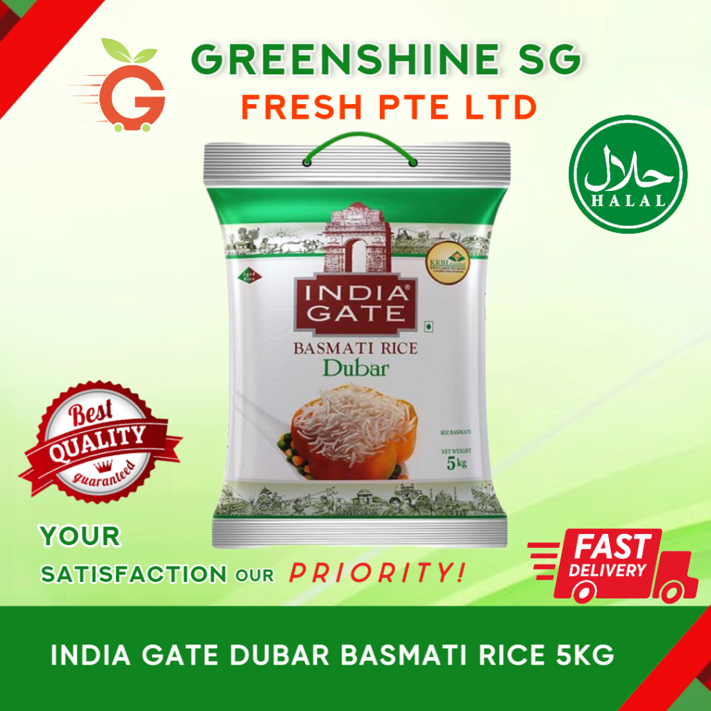 INDIA GATE DUBAR BASMATI RICE 5KG Shopee Singapore