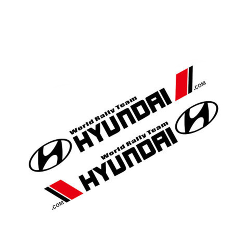 TAP17765 Hyundai Black 75CM Car Door Vinyl Decal (One Pair) Shopee