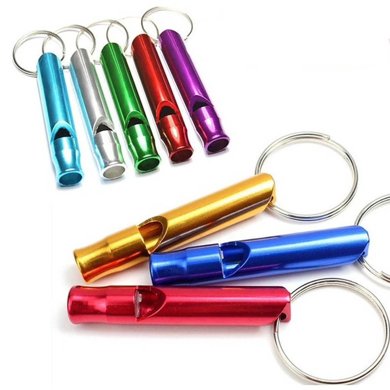 1PC Small Size Whistle Keychain Aluminum Emergency Whistle Outdoor EDC ...