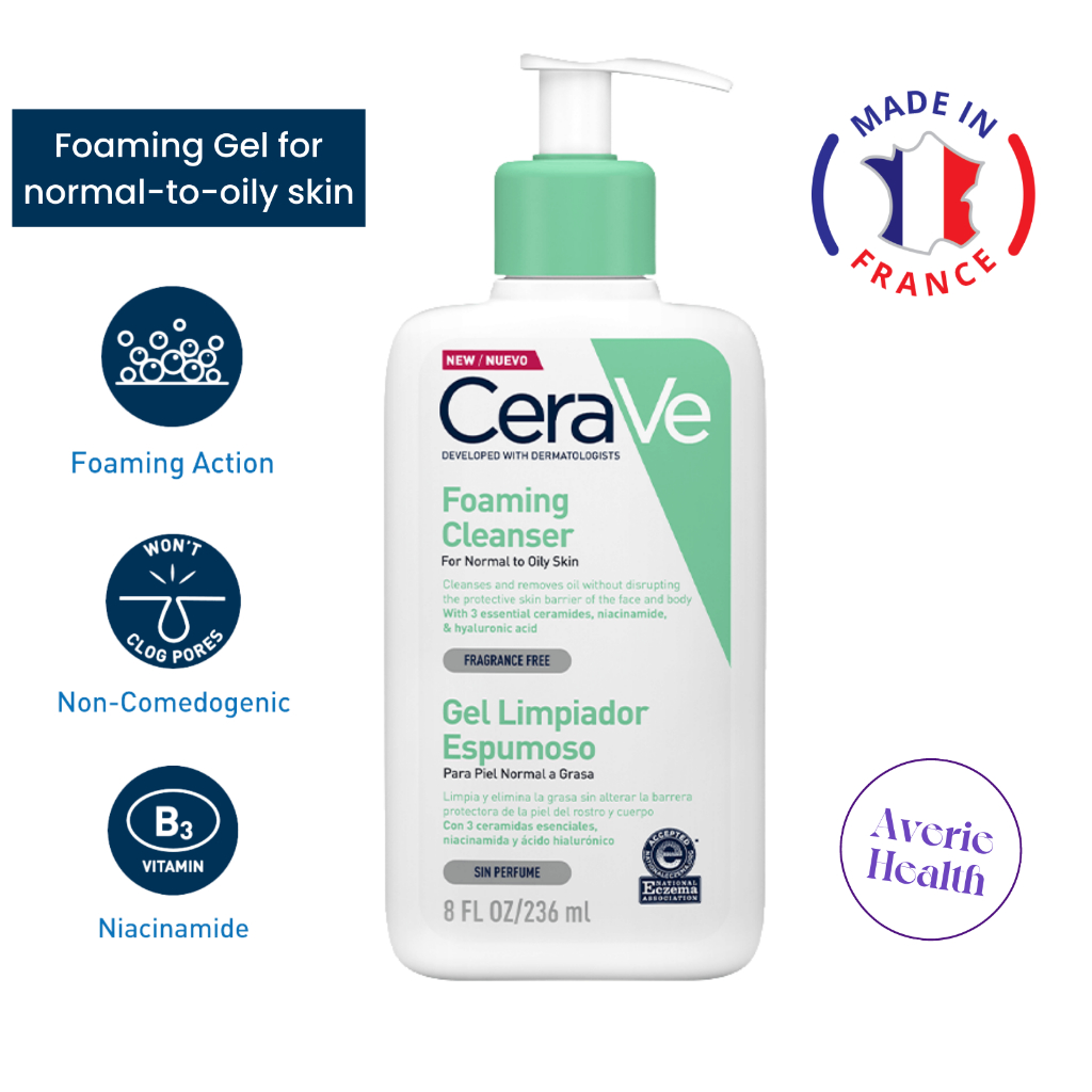 Cerave Foaming Facial Cleanser 236ml Normal to Oily Skin California Baby / Cetaphil / Aveeno